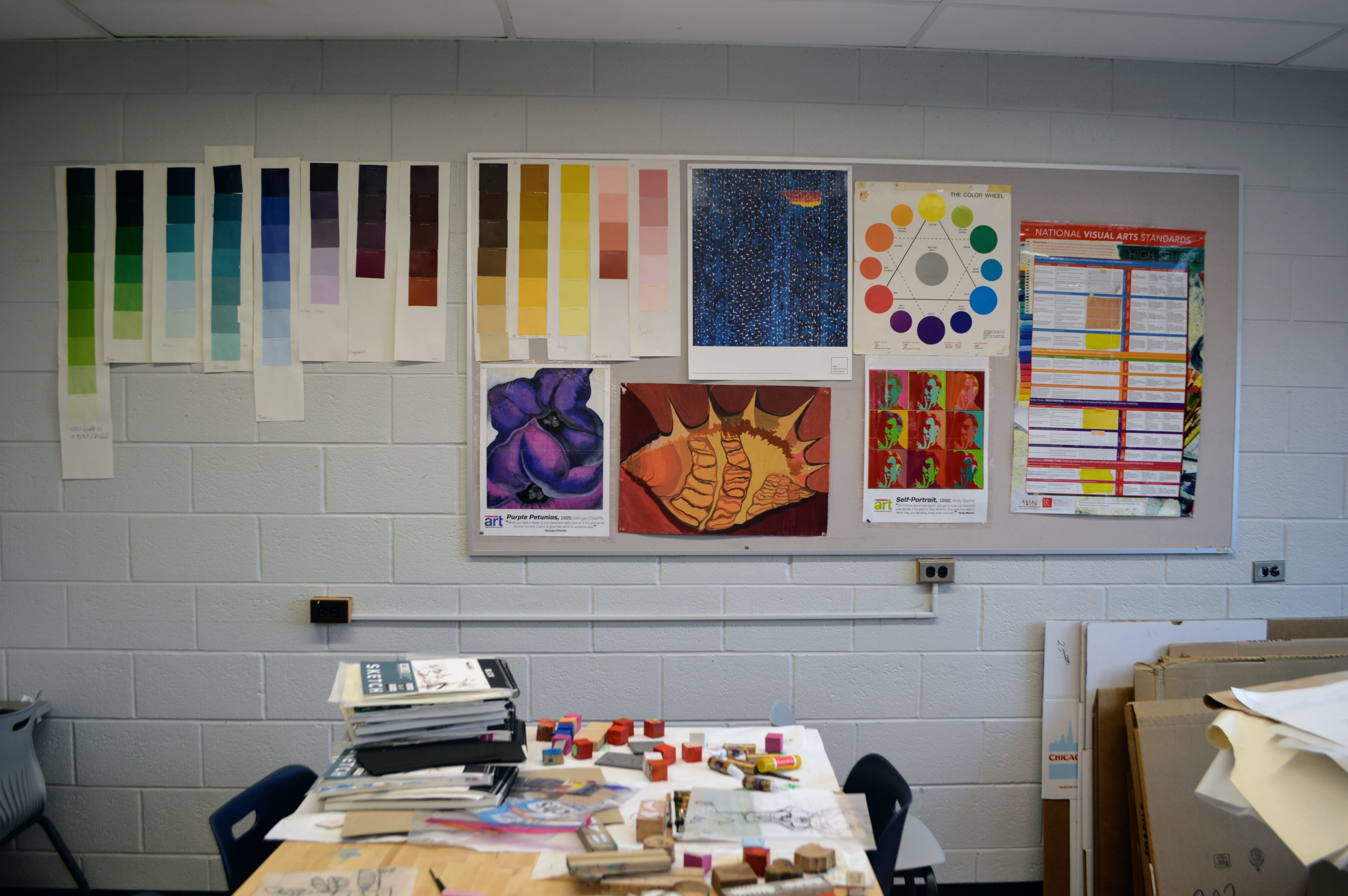 An art classroom