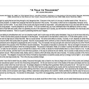 A Talk to Teacher - Image of page 1