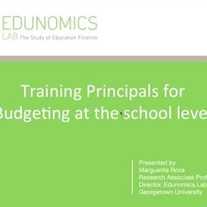 training principals cover image