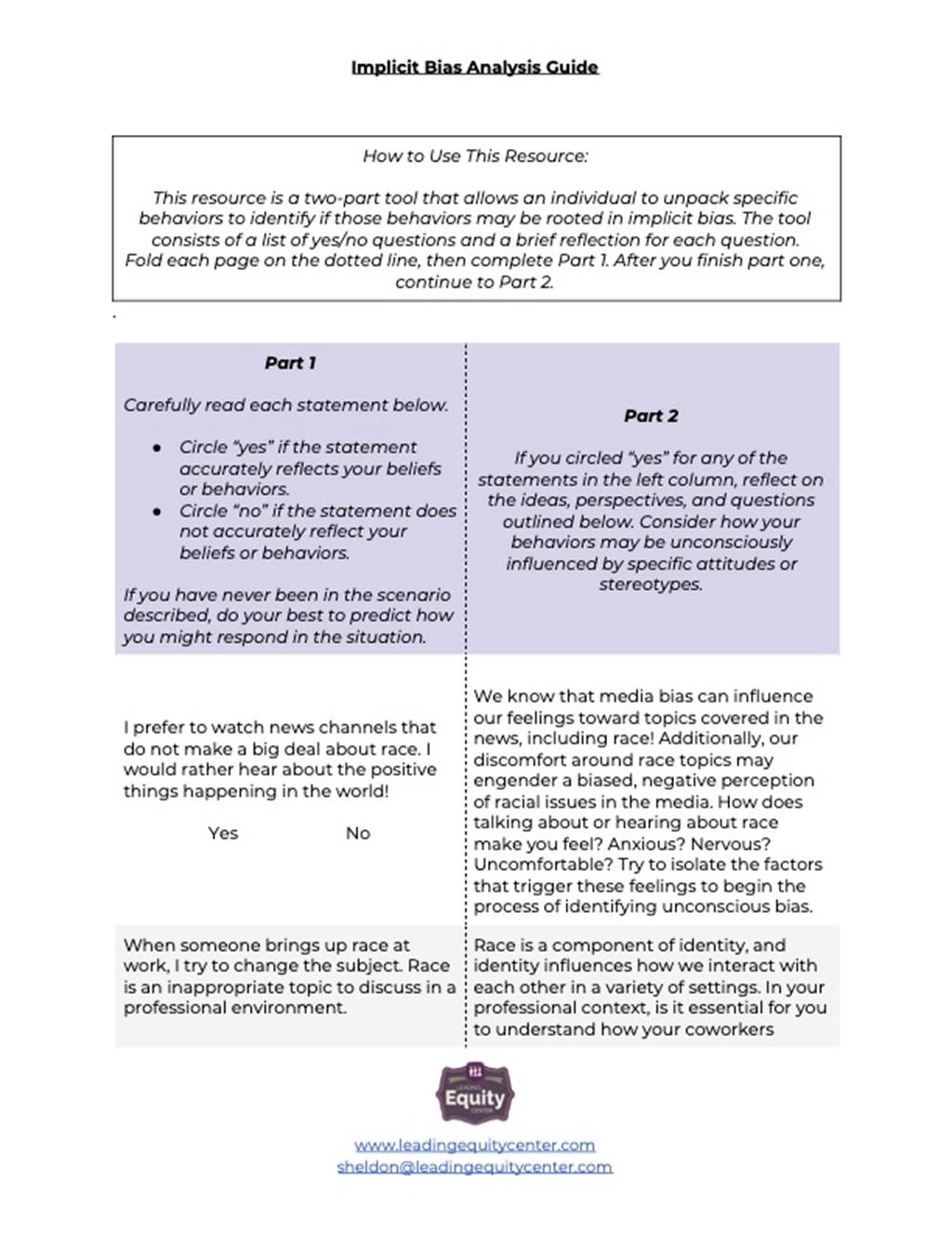 Implicit Bias Analysis Guide - image