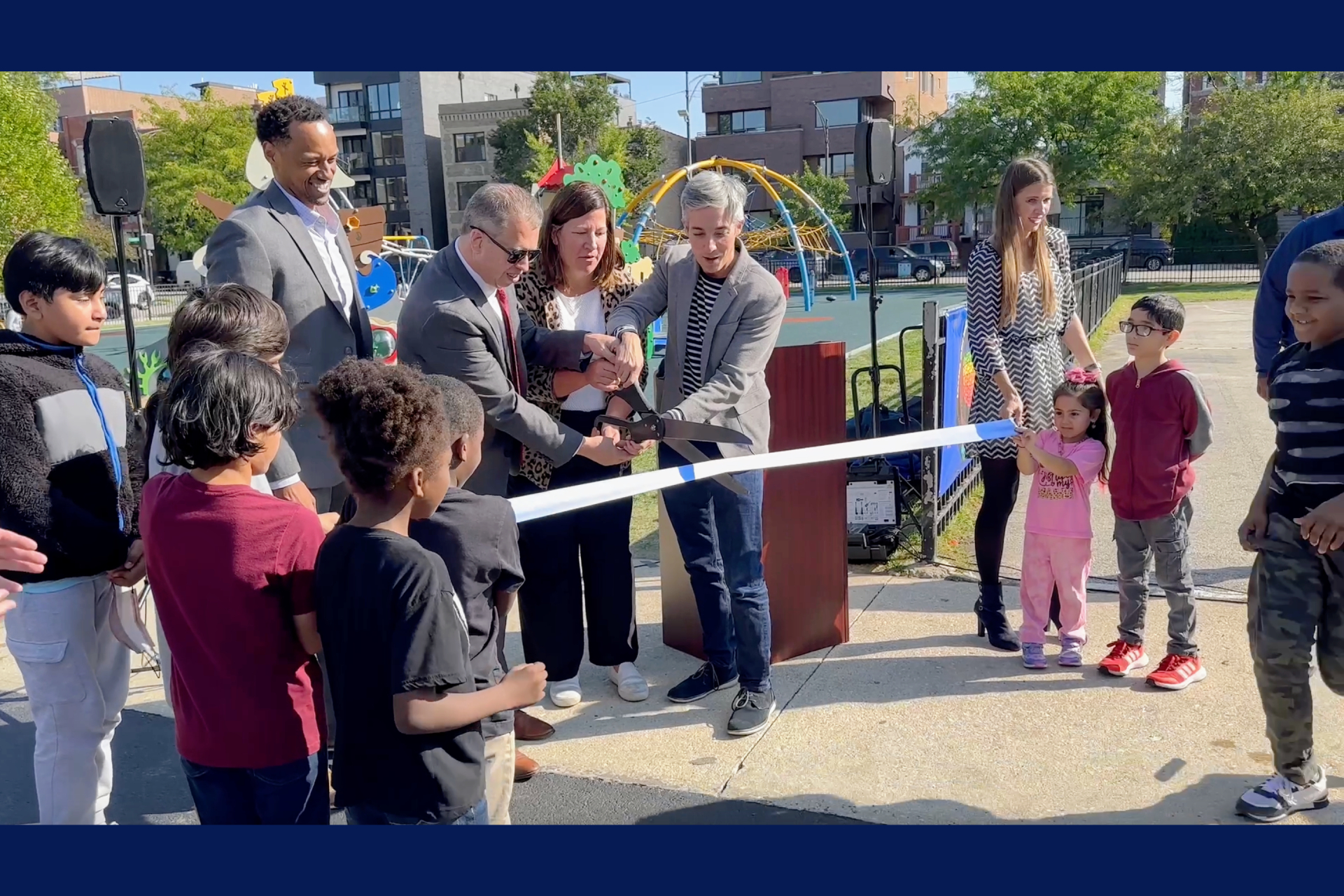 Otis Elementary ribbon cutting