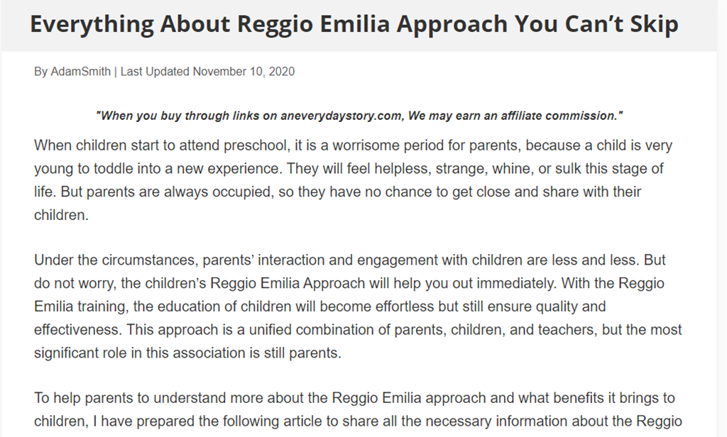 Everything About Reggio Emilia Approach You Can’t Skip screenshot