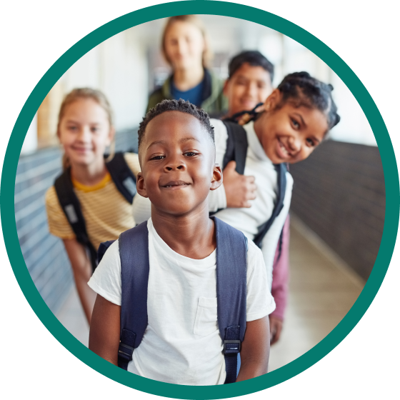 Group of smiling kids