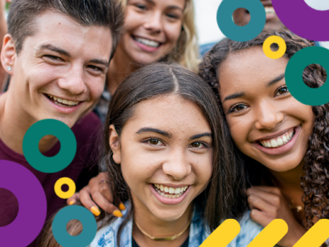 Group of smiling students