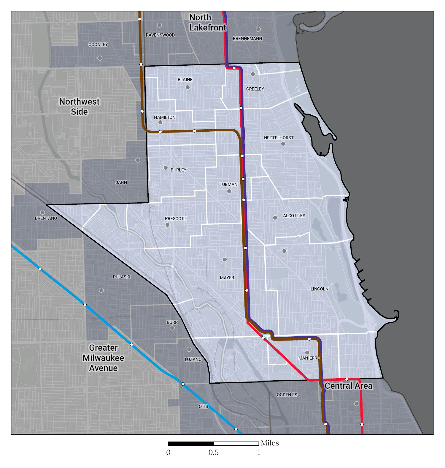 Greater Lincoln Park ES Map