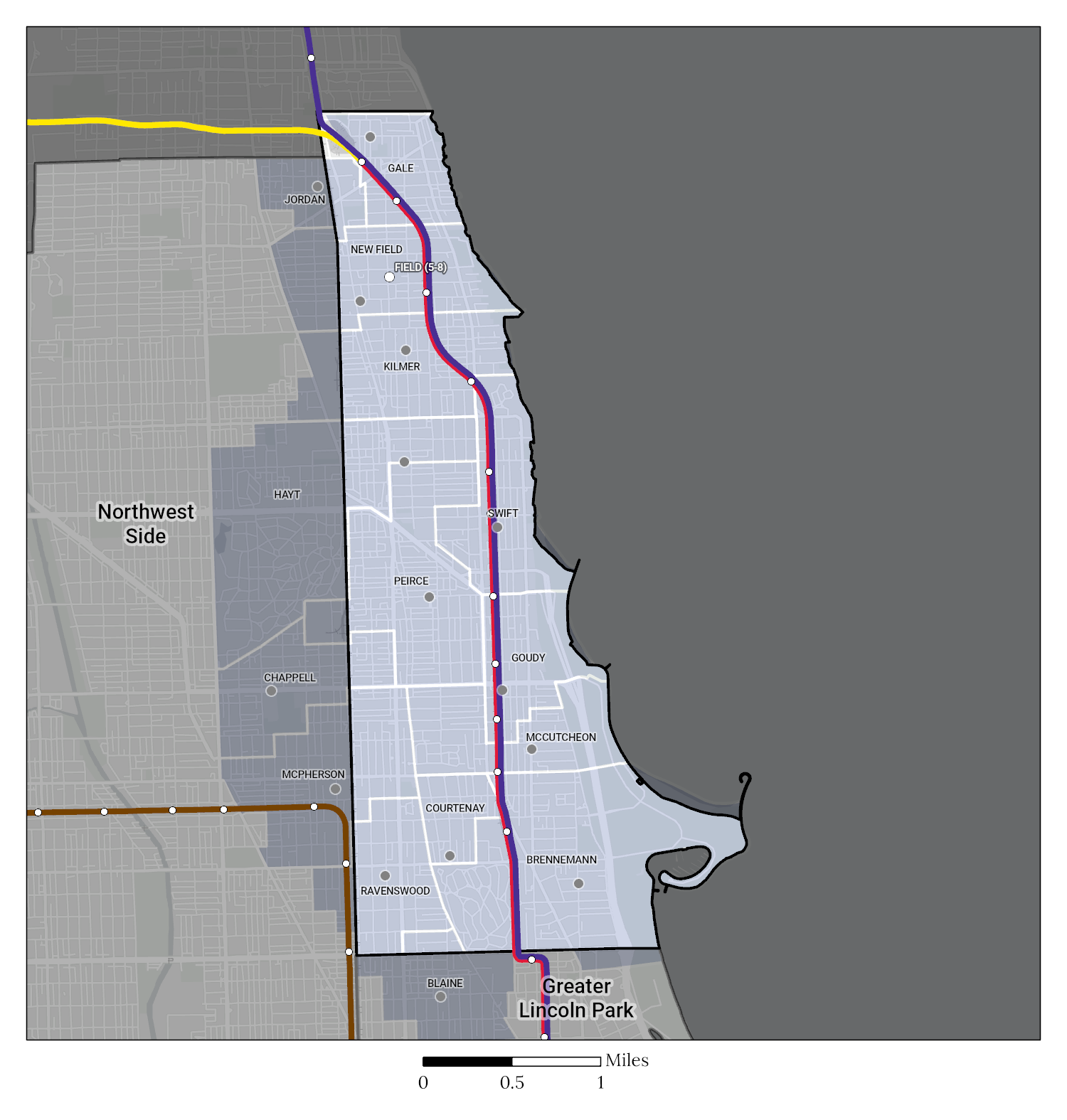 North Lakefront ES Boundaries