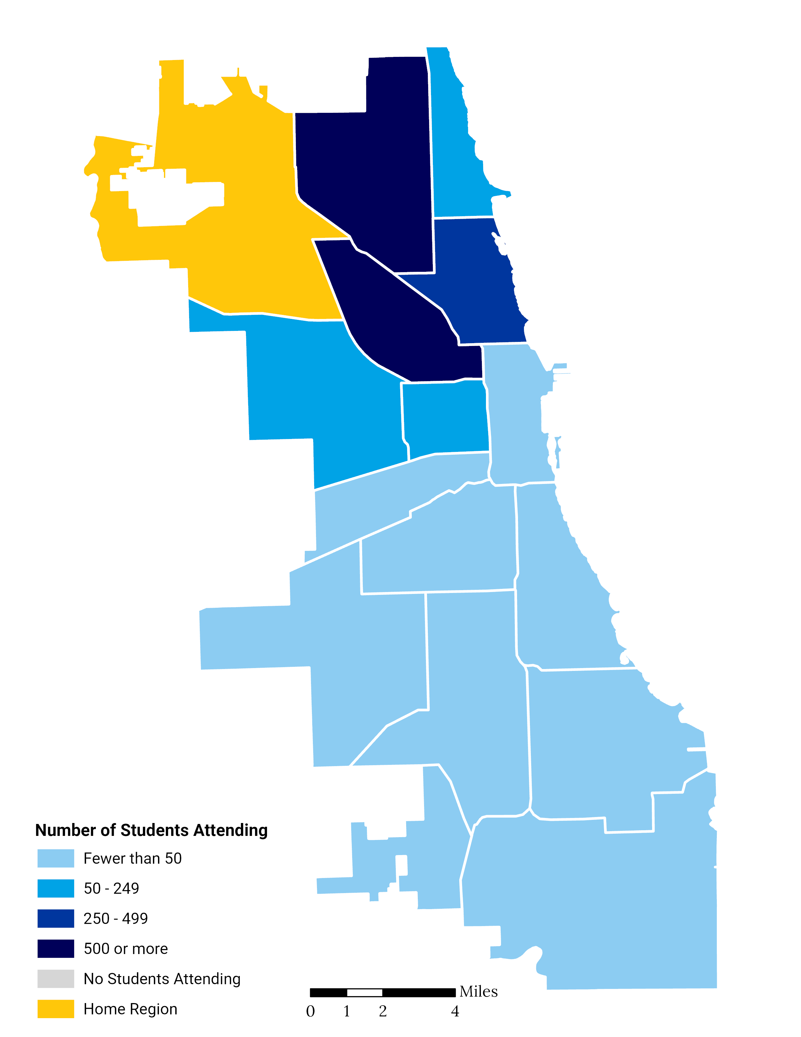 Far Northwest Side Elementary School Choice Footprint Map