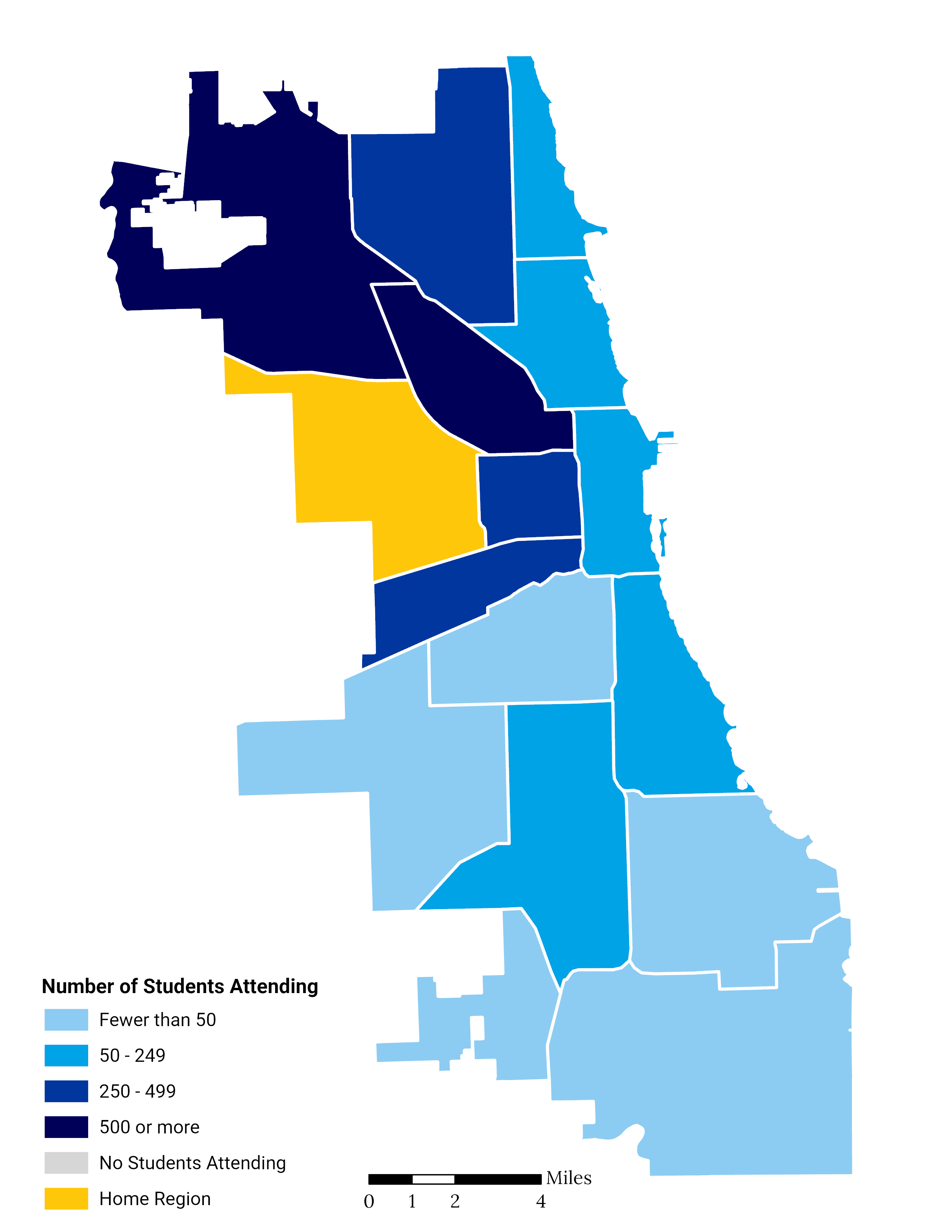 West Side Elementary School Choice Footprint Map