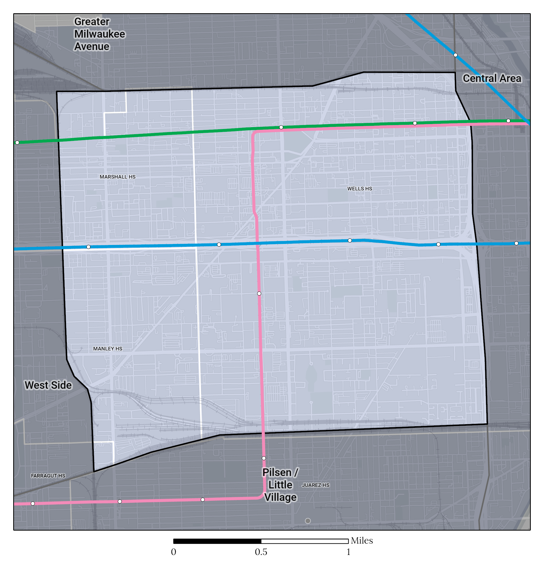 Attendance Area Maps HS Near West Side