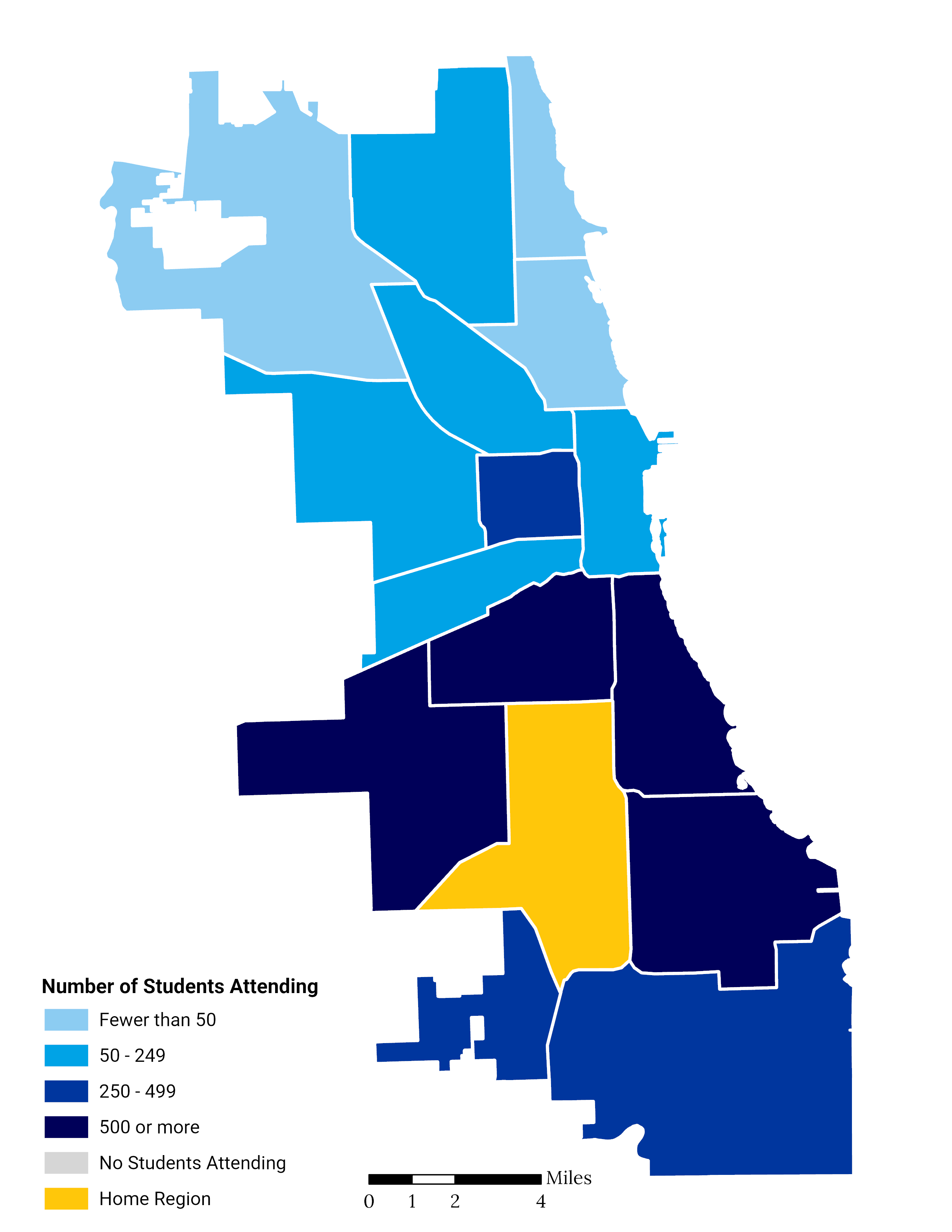 South Side High School Choice Footprint Map