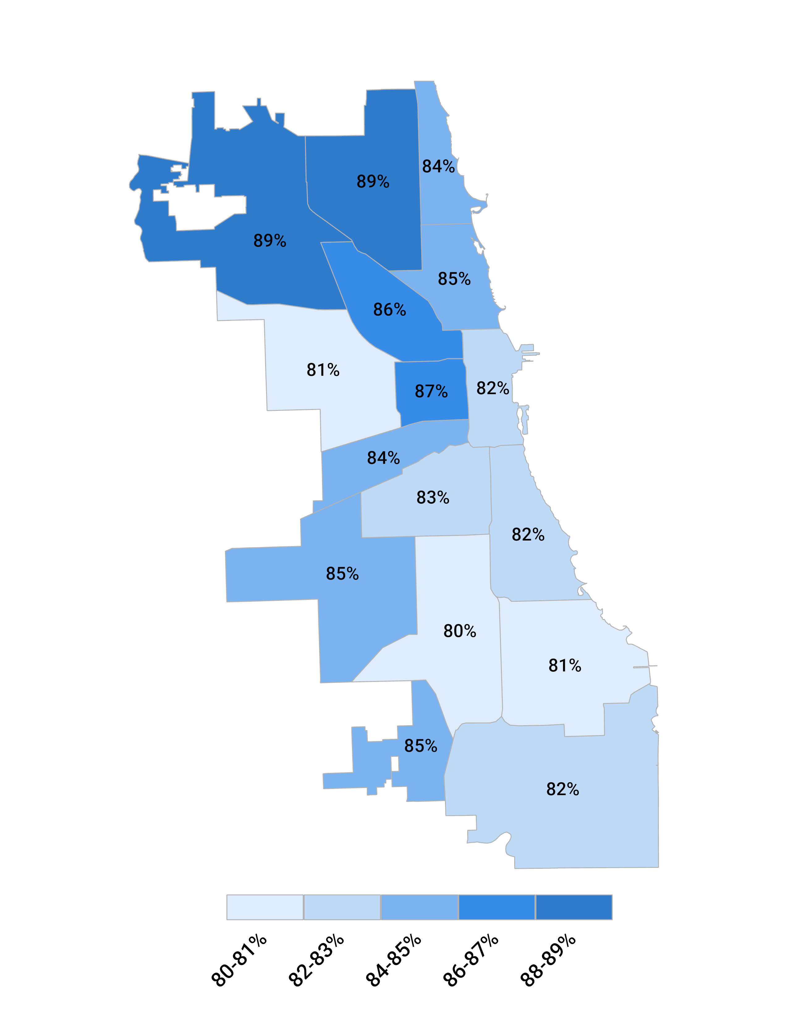 4-Year Graduation Rate by Home Region map