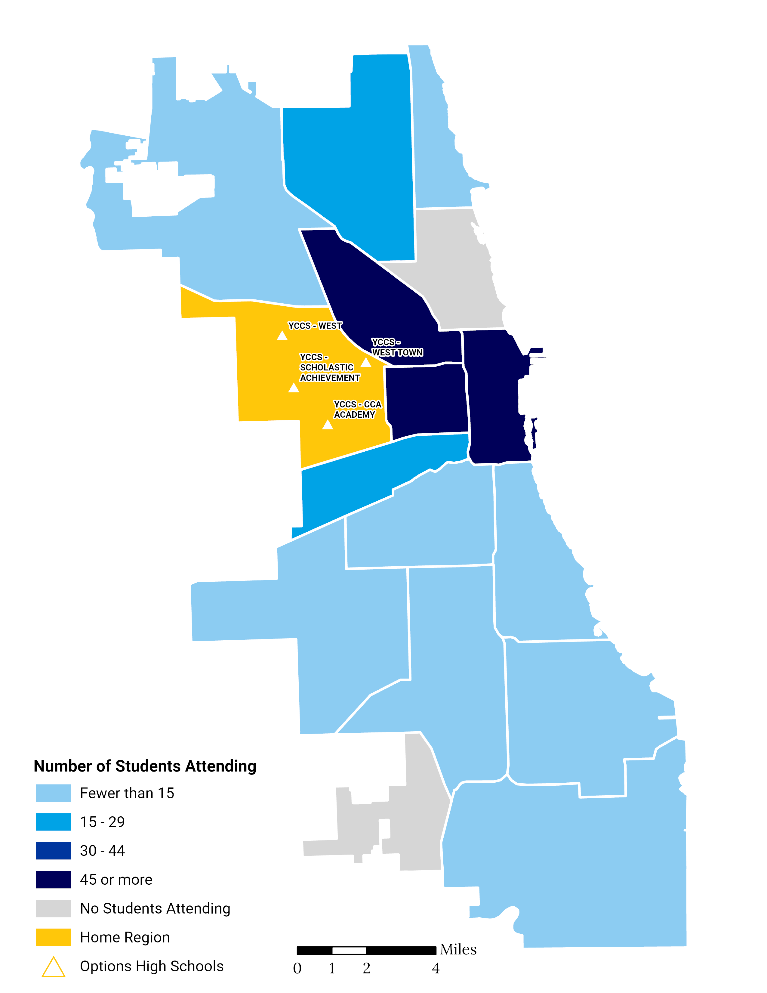 Options HS Choice Footprint Map West Side