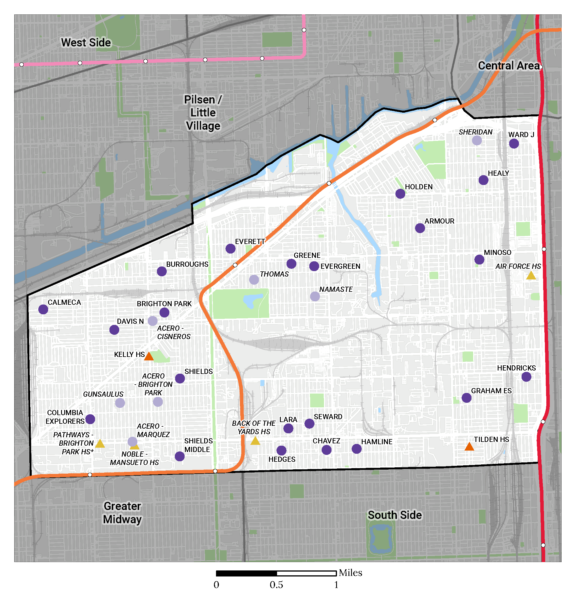 Region Map of Greater Stockyards