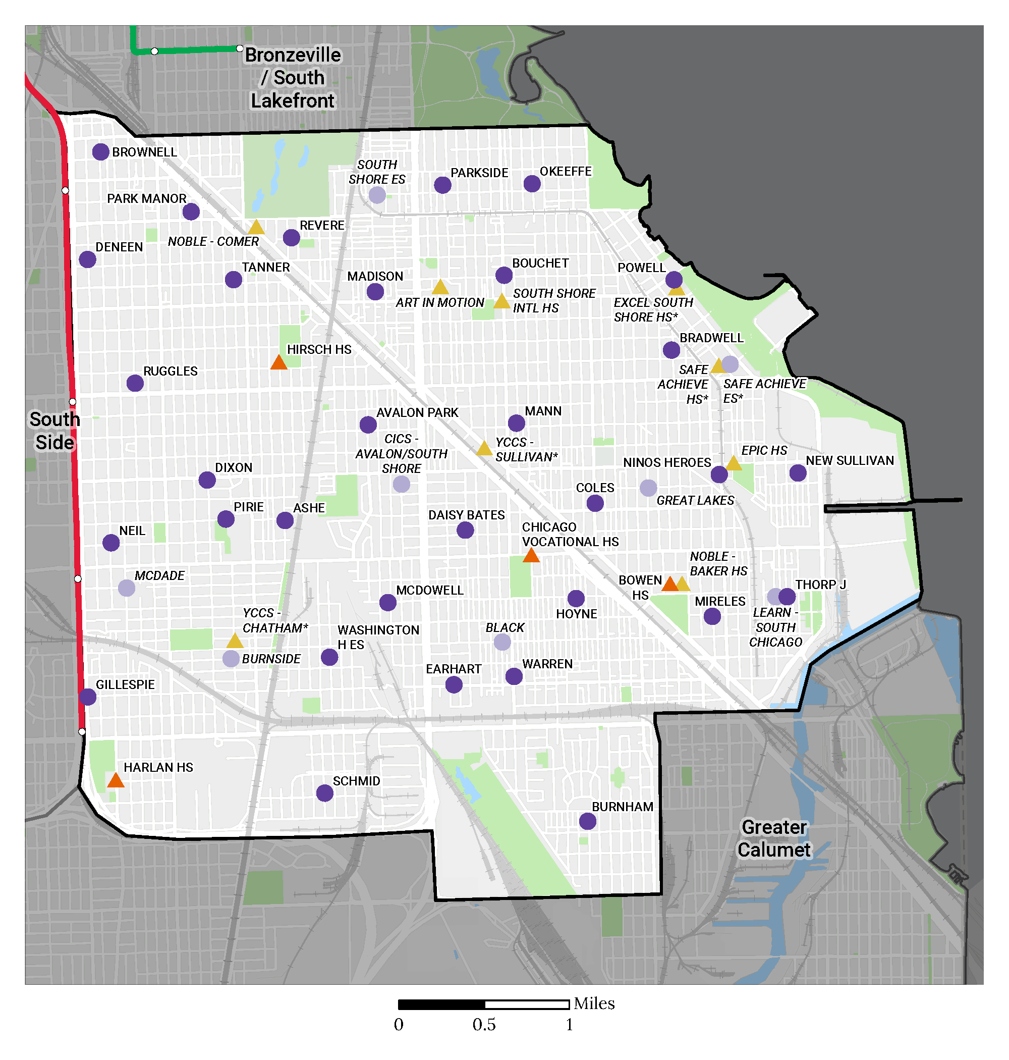 Region Map Greater Stony Island