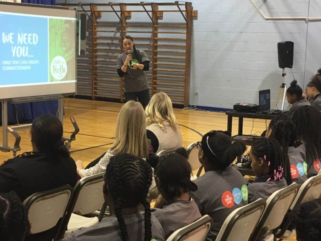 Barden speaks to elementary students