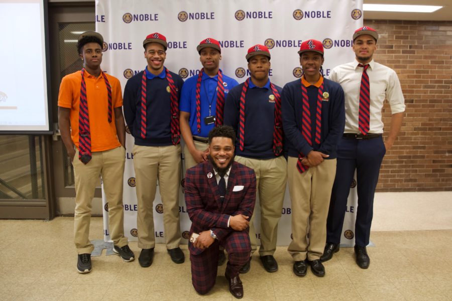 Six Butler College Prep Students pose