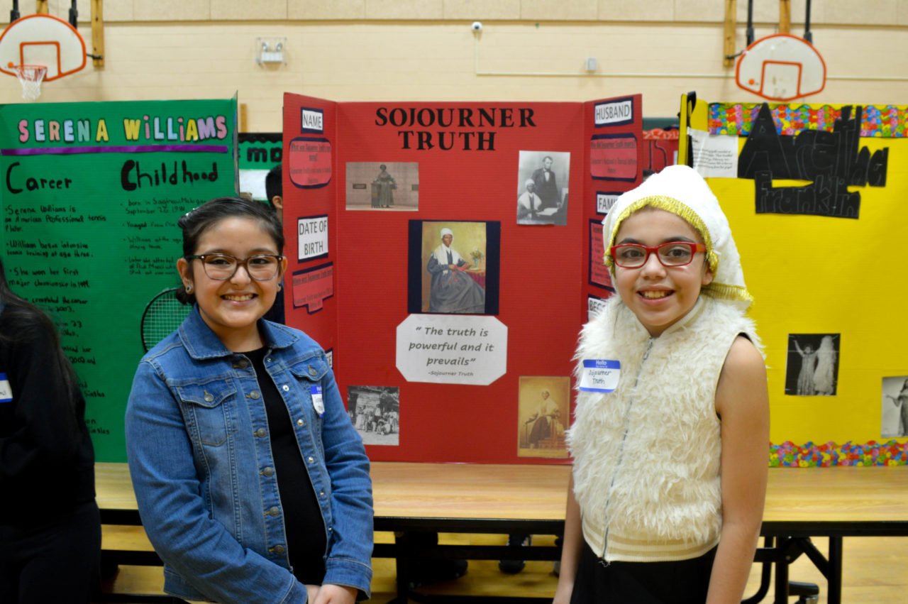 Hampton Students Isabella H. (Left) and Juanita D. (Right)