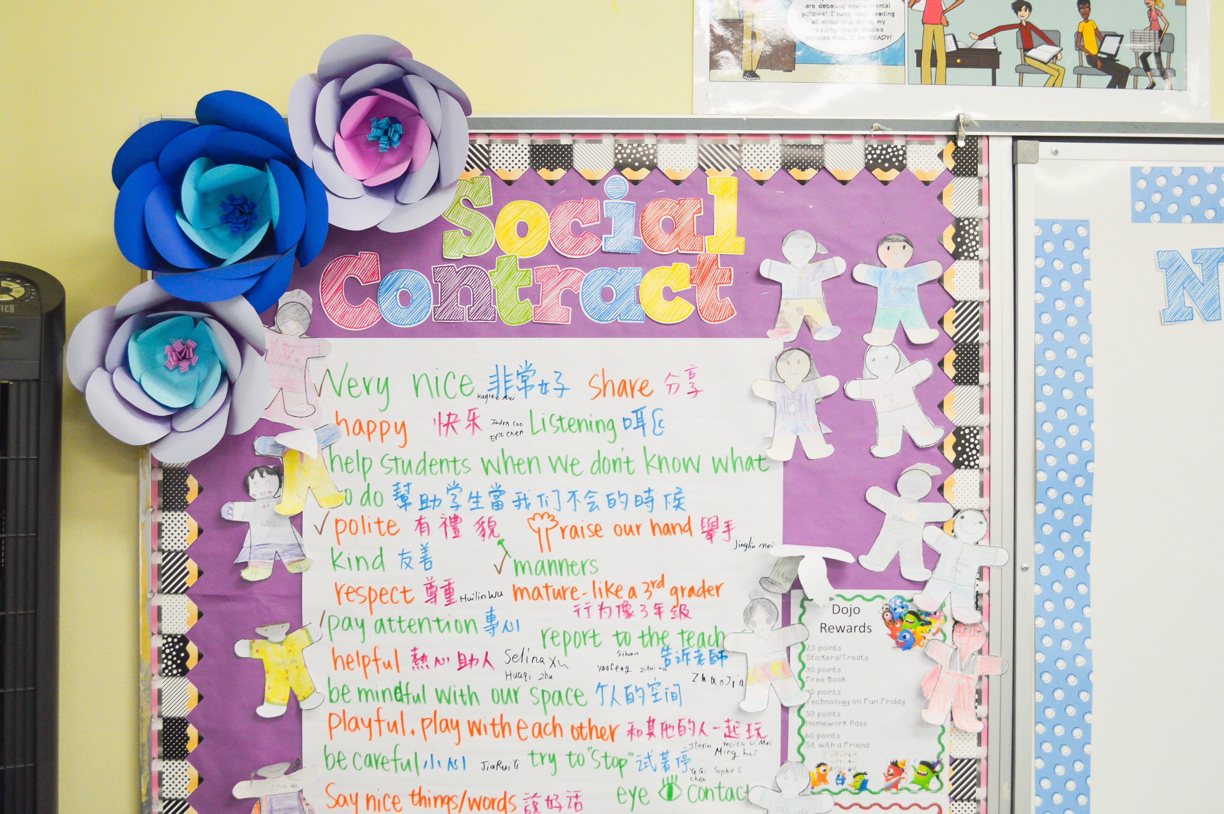 Social contract bulletin board