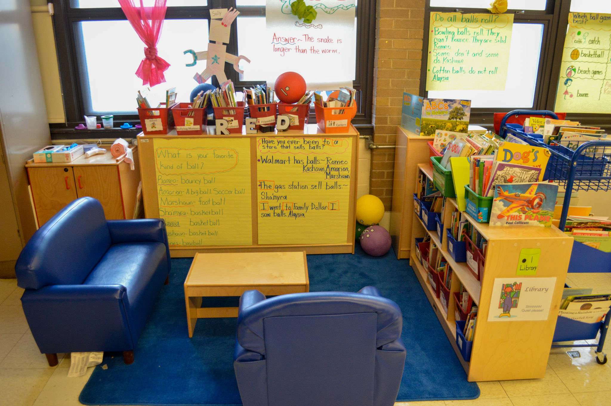 A mini lounge area for students