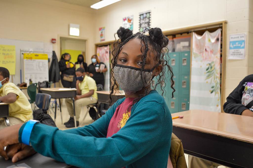 Megan in the Neil Elementary