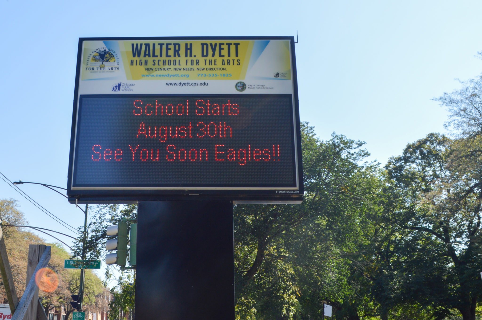 School street sign