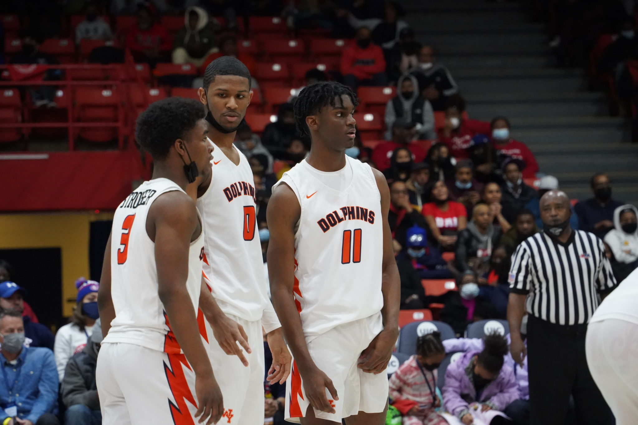 Trio of Whitney Young basketball players